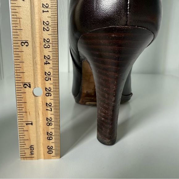 COLE HAHN | Nike Air Brown Leather Tall Boots Sz 7 - Picture 5 of 6